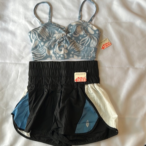 FP Movement Small Double Take Crop Camisole The Way Home Shorts Free People NWT - Picture 4 of 7